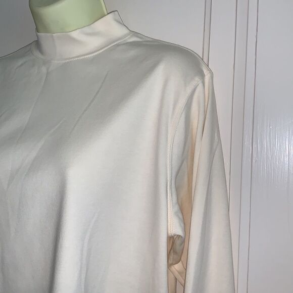 Westbound Petites cream mock turtleneck top - Picture 2 of 8